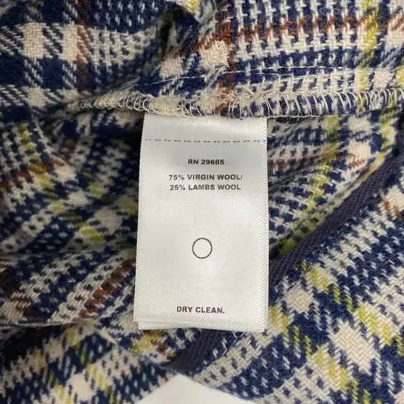 Pendleton Blue Green Plaid Wool Belted Shacket | Women’s S Regular - Picture 4 of 6